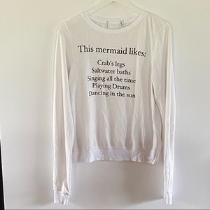 Wildfox Mermaid Crab Legs Jumper Pullover